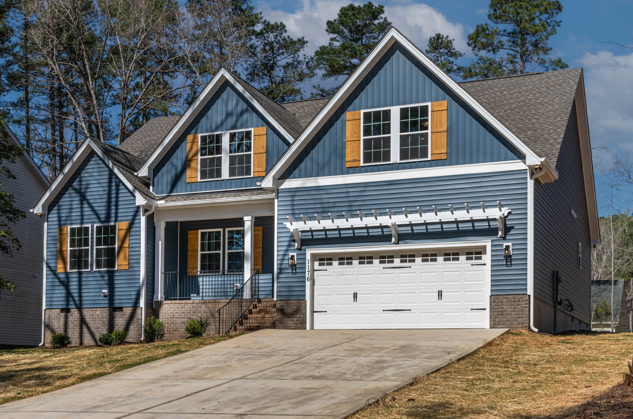 AZALEA RANCH PLAN, BLUE HOUSE AT THE LAKE LOUISBURG, NC